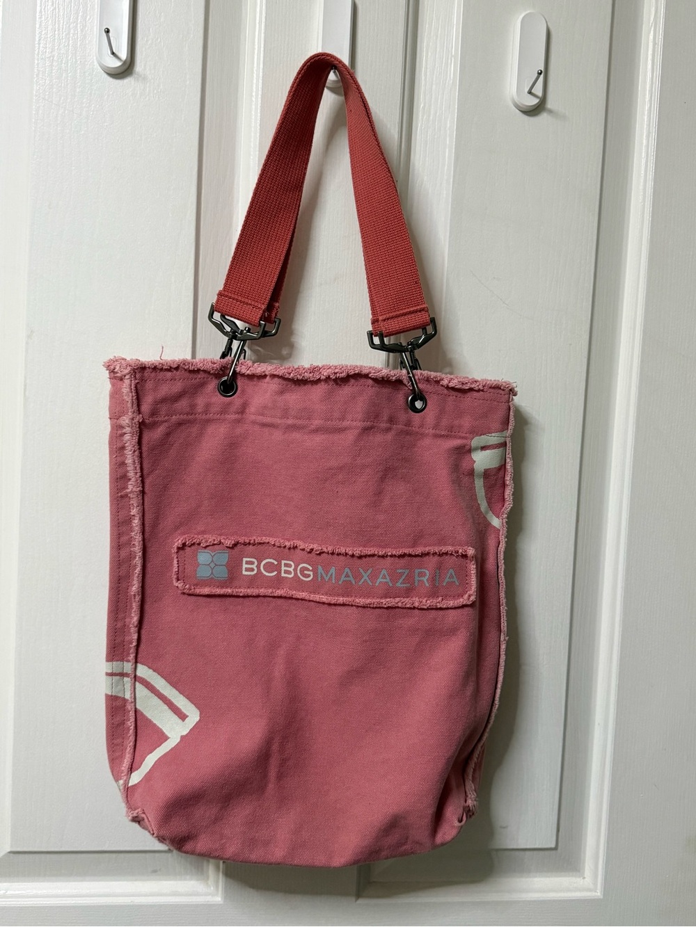 BCBGMaxAzria Rose Canvas Tote with Removable Strap